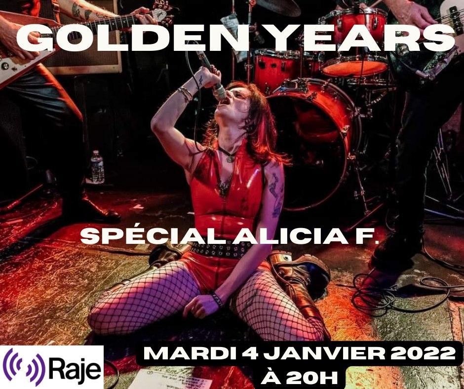 Golden Years Spécial Alicia F ! L'interview, deux titres exclusifs et sa playlist de rêve 200 % rock'n'roll !